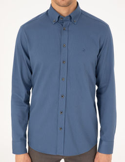 _ndigo Regular Fit Uzun Kollu G_mlek - Pierre cardin фото 6
