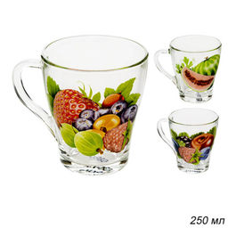 Кружка 250 мл Фрукты / 1649 /уп 20/ ассортимент, деколь - ГалеонТрейд фото 5