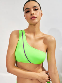 Infinity / Бюстгальтер купальный жен.Bralette Zipper лайм - Infinity Lingerie фото 2