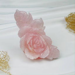 Цветок из Розового кварца