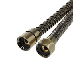 Душевой шланг Accoona A390C, 150 см, латунная гайка, латунный конус, цвет бронза, Имп/Имп