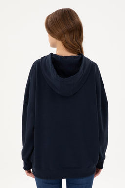 Женский темно-синий базовый свитшот Неожиданная скидка в корзине - U.s. polo assn фото 5