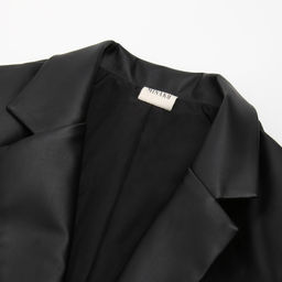 Пиджак женский из экокожи MINAKU: Eco leather, чёрный, размер 46