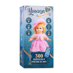 Кукла "Умница" интерактивная, с пультом управления, в коробке