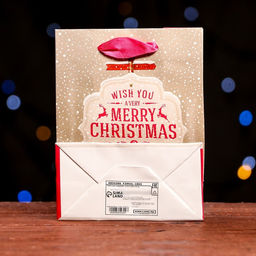 Цена за 12 шт. Пакет ламинированный Новогодний позитив 11,5 х 14,5 х 6 см - Simaland фото 6