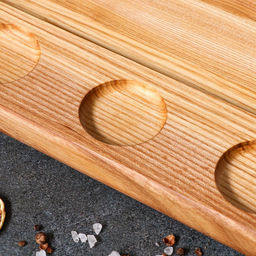 Доска для подачи Доброе дерево «Рибай», 30×20 см, массив ясеня