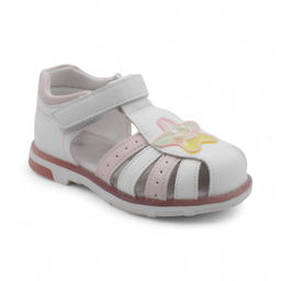 Сандалии детские AL967-2L бело розовые