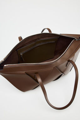 WOVEN ELONGATED TOTE BAG - Zara фото 6