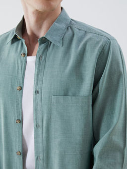 Rahat Kal?p Uzun Kollu Erkek Jean G?mlek