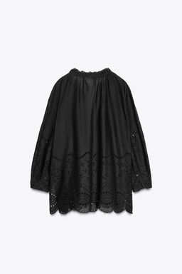 ZW COLLECTION EMBROIDERED BLOUSE - Zara фото 8