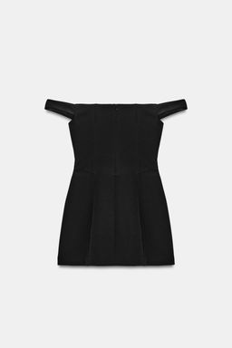 VESTIDO CORTO VOLUMEN / Negro - Zara фото 6