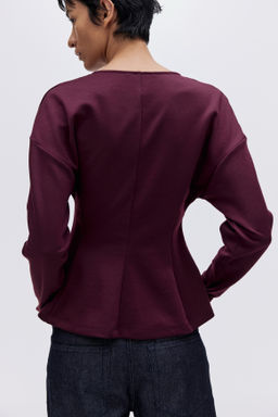 Top entallado efecto neopreno - H&m фото 7