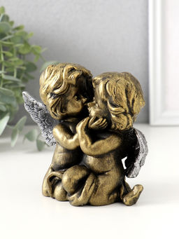 Фигурка полистоун Ангелы целуются, 10.5?11?8 см