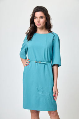 Платье ANELLI 351 светло-голубой  фото 4