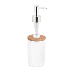 Дозатор для жидкого мыла п/эт. "Бамбук" (белый)