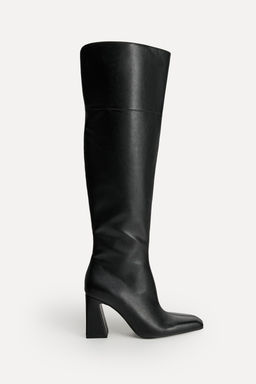 LEATHER OVER-THE-KNEE HIGH-HEEL BOOTS 50TH ANNIVERSARY - Zara фото 2