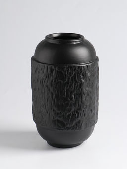 Ваза «Дульчи», 19.5×11 см, керамика, чёрная
