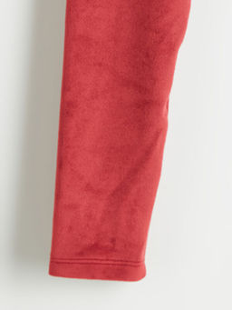 Beli Lastikli Kadife K?z ?ocuk Tayt