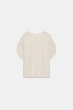 TOP R?STICO MANGA CAPA / Beige claro - Zara фото 6