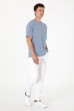 Erkek Comfort Fit Bisiklet Yaka Mavi Y_kamal_ Ti__rt Sepette S_rpriz _ndirim - U.s. polo assn фото 4