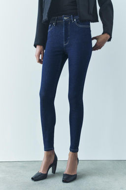 ZW COLLECTION SKINNY HIGH-WAIST JEANS - Zara фото 2