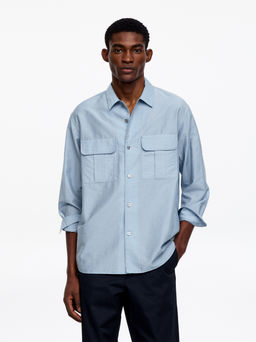 Camisa oversize en mezcla de lyocell - H&m фото 3