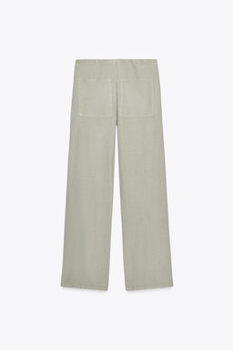 STRAIGHT PYJAMA TROUSERS - Zara фото 11