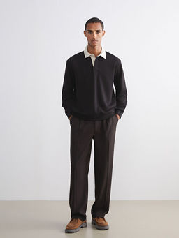 Polo Yaka Erkek Sweatshirt