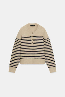 STRIPED KNIT SWEATER - Zara фото 6
