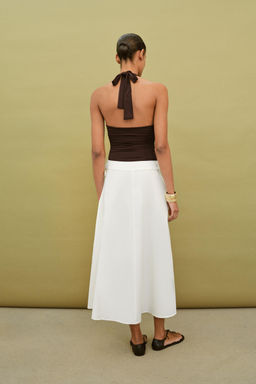 BODY POLIAMIDA DRAPEADO / Marr?n - Zara фото 5