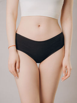 Трусы Indefini набор 2 шт хлопок с эластаном черный  фото 2