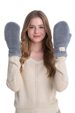 Варежки меховые на резинке ВАНИЛЬ - Woollamb фото 60
