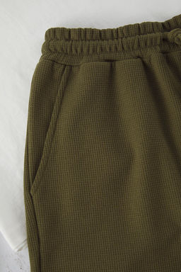 TRENDYOL MAN Lacivert Gri Regular Fit Dokulu Sortlu Orme Pijama Tak?m? TMNSS25PT00021 - Trendyolmilla фото 3