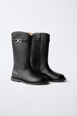 TALL BOOT WITH BUCKLE - Zara фото 2