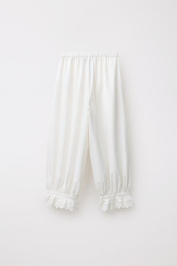 LIMITED EDITION EMBROIDERED PYJAMA BOTTOMS - Zara фото 4