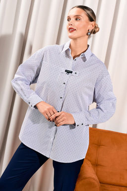 Рубашка LISSANA 5037 белый красный