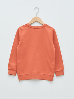 Bisiklet Yaka Basic Uzun Kollu Erkek ?ocuk Sweatshirt - Waikiki фото 2