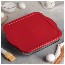 BORCAM Форма квадратная 220*220 мм 2 л, арт. 59034К (1093249) КОРОБКА+КРЫШКА