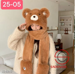 Шапка с отворотом и с ушками - Bruno фото 4