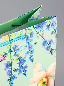 Цена за 2 шт. Пакет подарочный ламинированный вертикальный Утро в поле, 26?12?32 см