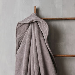 Халат махровый мужской SL HOME: Basic «Софт Мист», размер M, хлопок 100%, серый