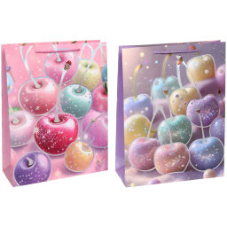 Пакет подарочный "Яблочки" 31*40*12 см