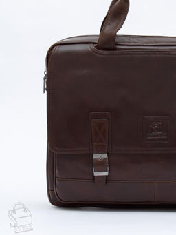 Портфель мужской кожаный 816XXL brown Fuzhiniao