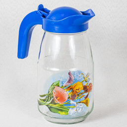 Набор 7пр (кувшин "Радуга" +6 стаканов) с деколью