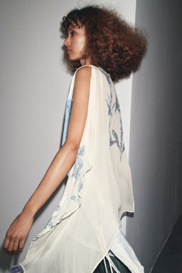 LIMITED EDITION PRINTED ASYMMETRIC TOP - Zara фото 3
