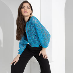 Бомбер, Модная презентация (бирюзовые мечты) - Charutti фото 2