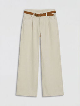 Y?ksek Bel Wideleg Kad?n Jean Pantolon