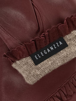 Перчатки женские 100% ш IS803 garnet - Eleganzza фото 3