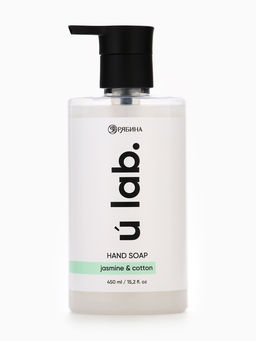 Мыло для рук жидкое, 450 мл, аромат хлопка и жасмина, ULAB