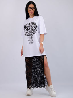 Костюм Монохром 2 чёрный, трикотаж - Малина фото 38